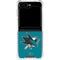 NHL San Jose Sharks Solid Background Galaxy Z Flip6 Clear Case