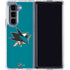 NHL San Jose Sharks Solid Background Galaxy Z Fold5 5G Clear Case