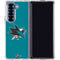 NHL San Jose Sharks Solid Background Galaxy Z Fold6 Clear Case