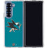 NHL San Jose Sharks Solid Background Galaxy Z Fold6 Clear Case