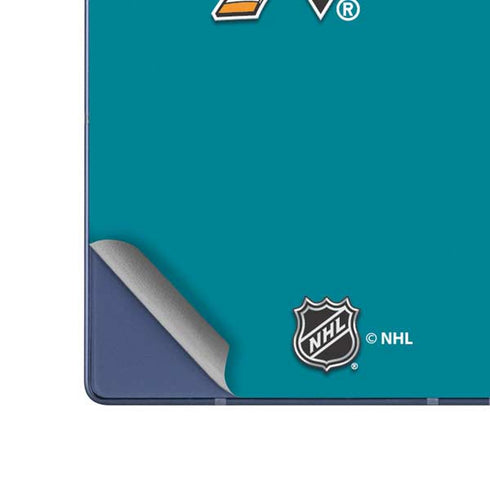 NHL San Jose Sharks Solid Background Galaxy Z Fold6 Skin