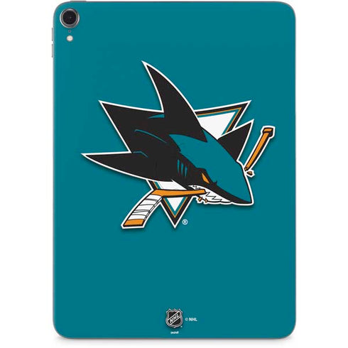NHL San Jose Sharks Solid Background Apple iPad Pro Skin