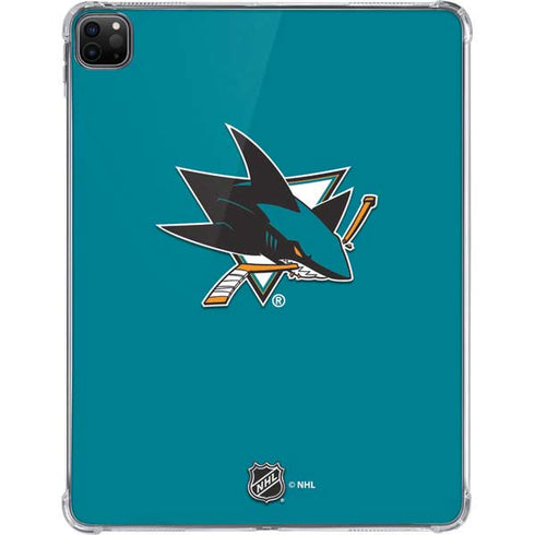 NHL San Jose Sharks Solid Background iPad Pro 11in (2024) Clear Case