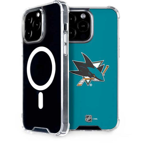 NHL San Jose Sharks Solid Background iPhone Cases
