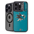 NHL San Jose Sharks Solid Background iPhone 15 Pro Kickstand Case