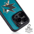 NHL San Jose Sharks Solid Background iPhone 15 Pro Kickstand Case