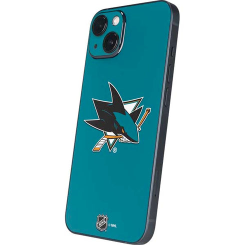 NHL San Jose Sharks Solid Background iPhone 15 Skin
