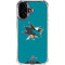 NHL San Jose Sharks Solid Background iPhone 16 Clear Case