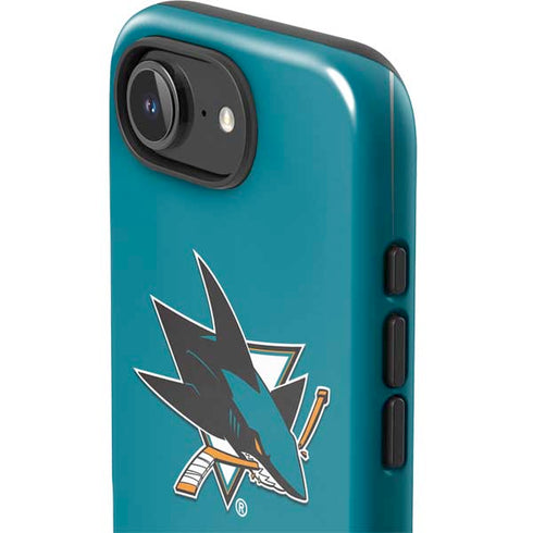 NHL San Jose Sharks Solid Background iPhone 16e Impact Case