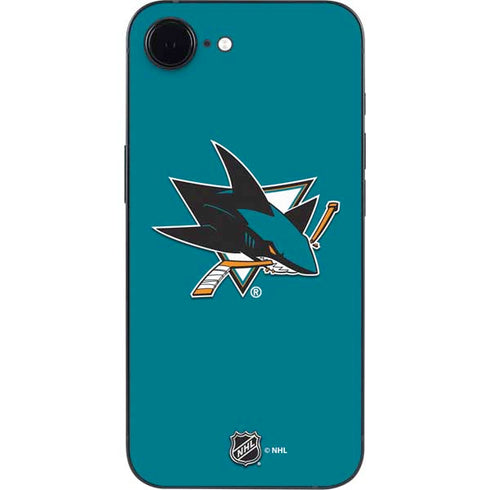 NHL San Jose Sharks Solid Background iPhone 16e Skin