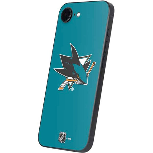 NHL San Jose Sharks Solid Background iPhone 16e Skin