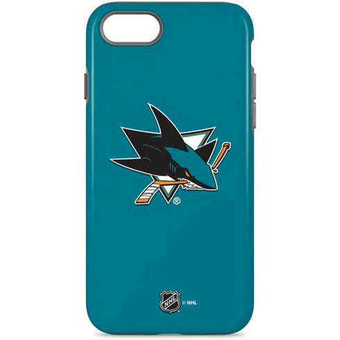 NHL San Jose Sharks Solid Background iPhone Cases