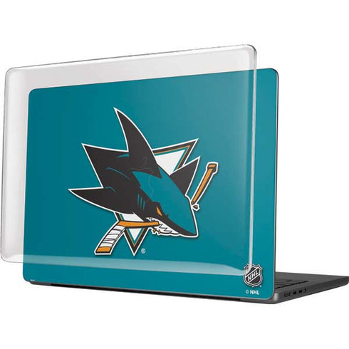 NHL San Jose Sharks Solid Background MacBook Pro 14in (2021-24) Case plus Skin