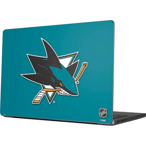 NHL San Jose Sharks Solid Background Apple MacBook Pro 14-inch Skin
