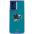 NHL San Jose Sharks Solid Background Moto G 5G (2024) Clear Case