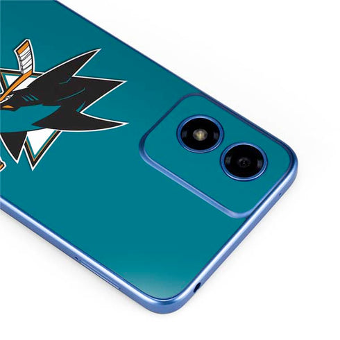 NHL San Jose Sharks Solid Background Moto G Play 4G (2024) Skin