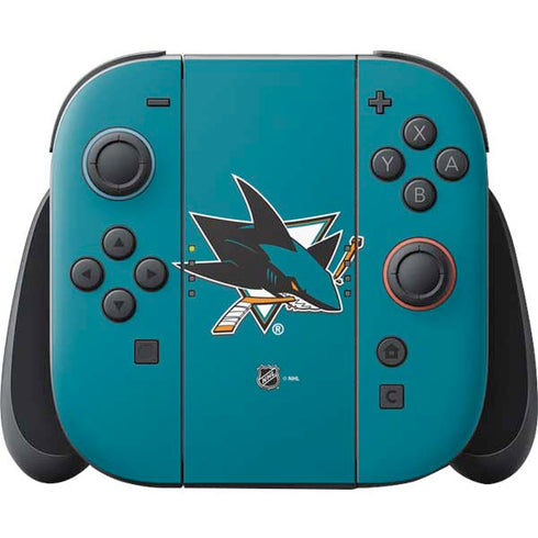 NHL San Jose Sharks Solid Background Nintendo Switch 2 (2025) Joy-Con Controller Skin