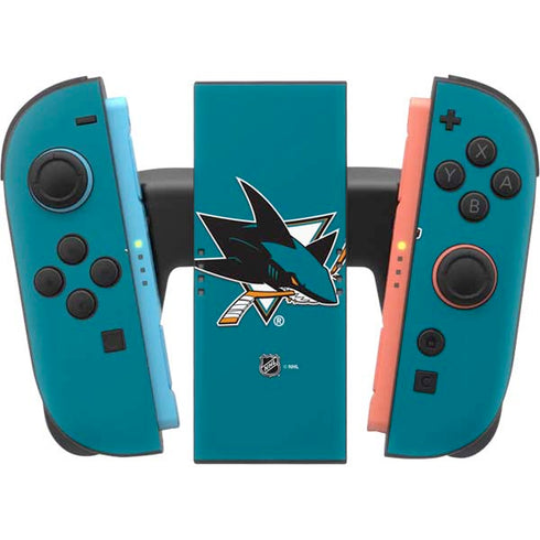 NHL San Jose Sharks Solid Background Nintendo Switch 2 (2025) Joy-Con Controller Skin