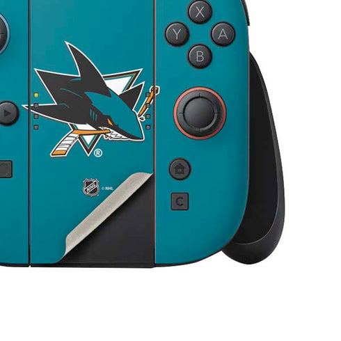 NHL San Jose Sharks Solid Background Nintendo Switch 2 (2025) Joy-Con Controller Skin