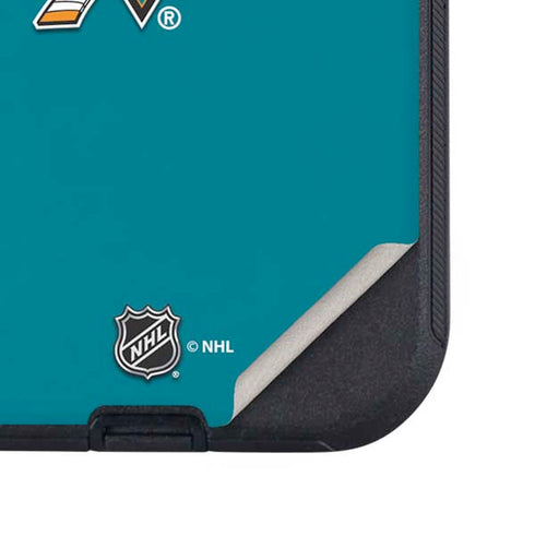 NHL San Jose Sharks Solid Background Otterbox Defender iPhone Skin