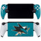 NHL San Jose Sharks Solid Background PlayStation Portal Remote Player Skin