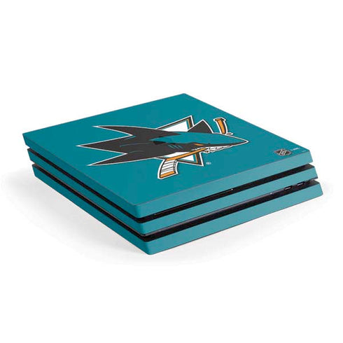 NHL San Jose Sharks Solid Background PlayStation PS4 Skins