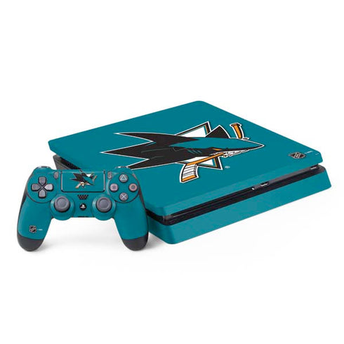 NHL San Jose Sharks Solid Background PlayStation PS4 Skins
