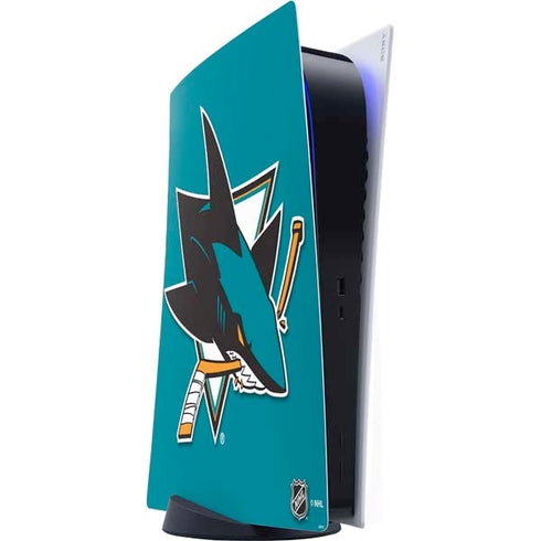 NHL San Jose Sharks Solid Background PlayStation PS5 Skins