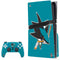 NHL San Jose Sharks Solid Background PS5 Pro Disk Bundle Skin