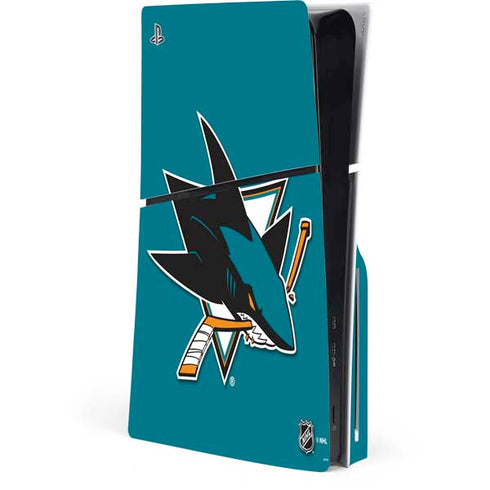 NHL San Jose Sharks Solid Background PlayStation PS5 Skins