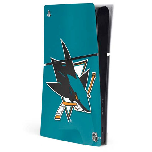 NHL San Jose Sharks Solid Background PlayStation PS5 Skins