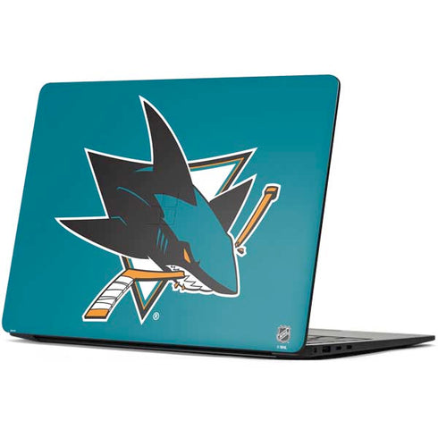 NHL San Jose Sharks Solid Background Surface Laptop 7 13.8in Skin
