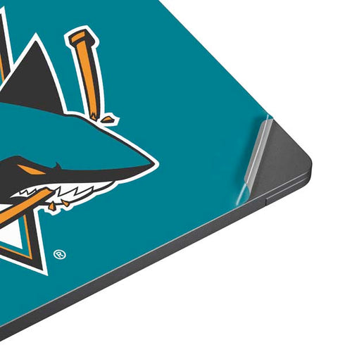 NHL San Jose Sharks Solid Background Surface Laptop 7 13.8in Skin