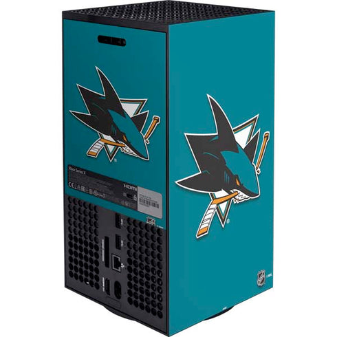 NHL San Jose Sharks Solid Background XBox Series X Digital Edition Bundle Skin