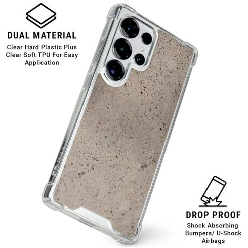 Sandstone Concrete Galaxy S25 Ultra Clear Case