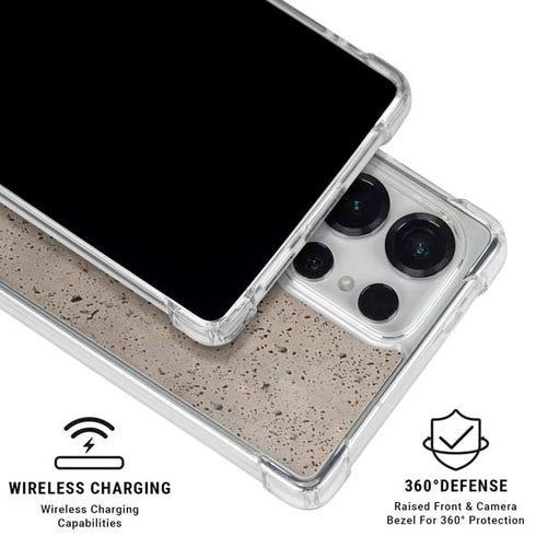Sandstone Concrete Galaxy S26 Ultra Clear Case