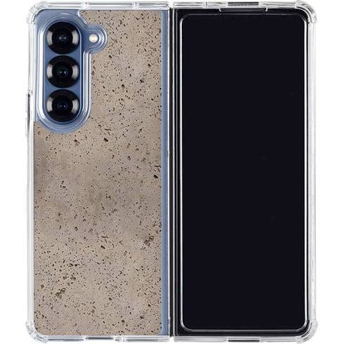 Sandstone Concrete Galaxy Z Fold7 Clear Case