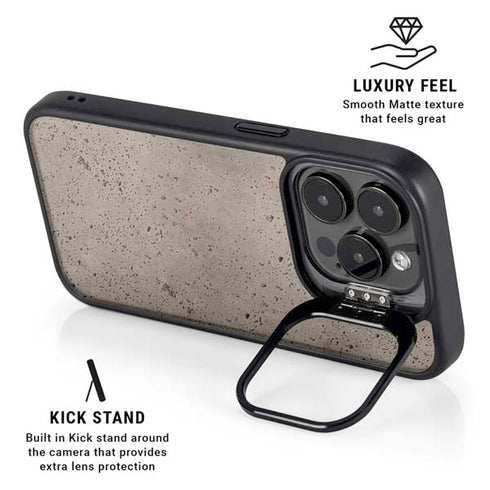 Sandstone Concrete iPhone 13 Pro Kickstand Case
