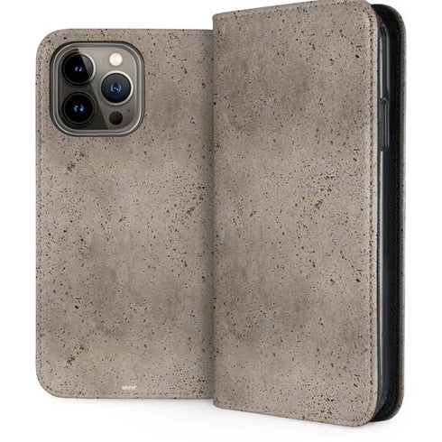 Sandstone Concrete iPhone 13 Pro Max Folio Case