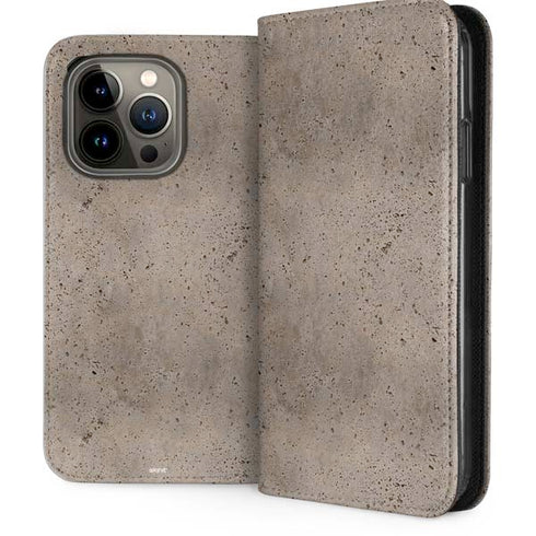 Sandstone Concrete iPhone 14 Pro Folio Case