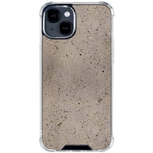 Sandstone Concrete iPhone 15 Clear Case