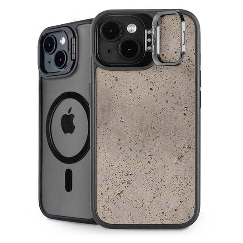 Sandstone Concrete iPhone 15 Kickstand Case