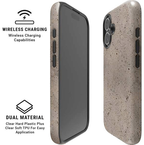 Sandstone Concrete iPhone 16 Magsafe Impact Case