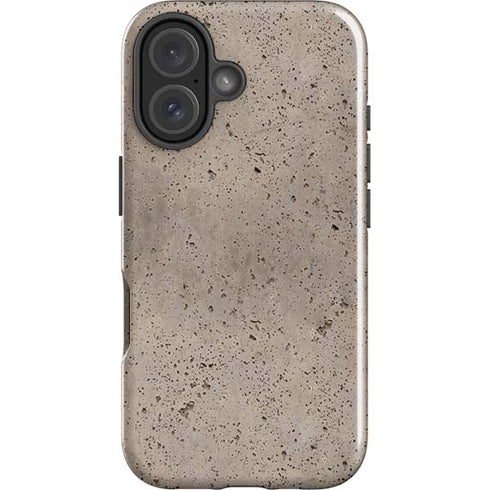 Sandstone Concrete iPhone 16 Plus Impact Case