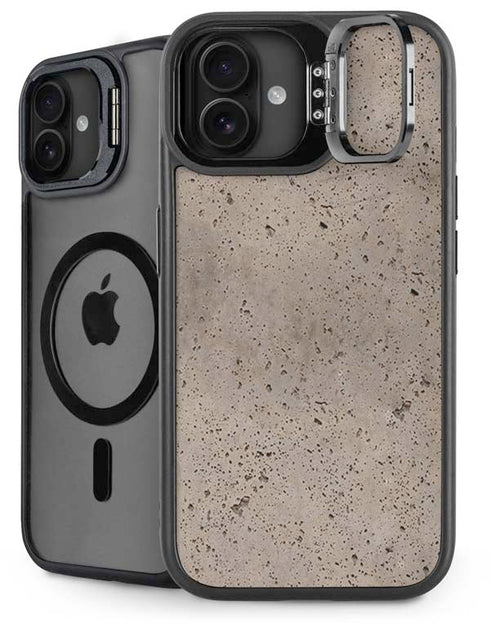 Sandstone Concrete iPhone 16 Plus Kickstand Case