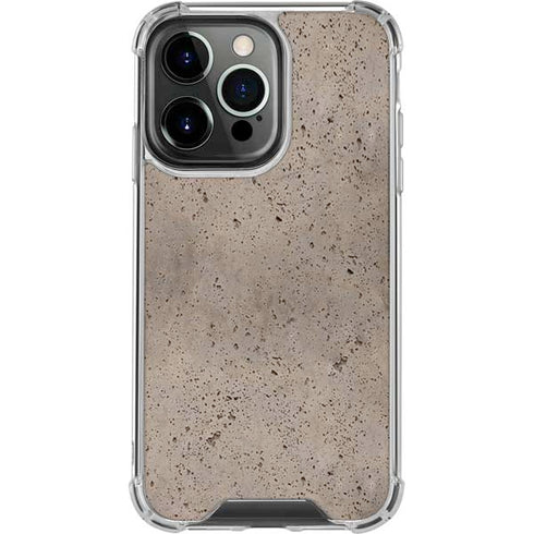 Sandstone Concrete iPhone 16 Pro Clear Case