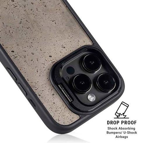 Sandstone Concrete iPhone 16 Pro Kickstand Case