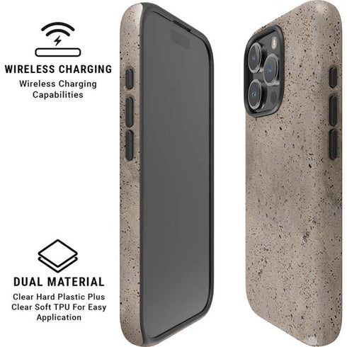 Sandstone Concrete iPhone 16 Pro Magsafe Impact Case
