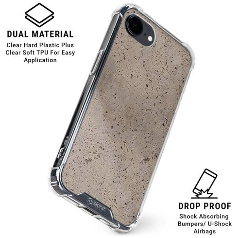 Sandstone Concrete iPhone 16e Clear Case