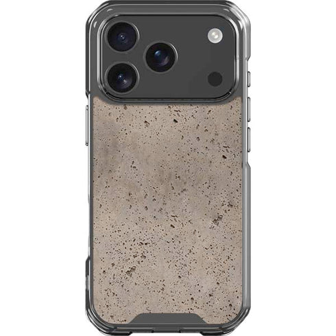 Sandstone Concrete iPhone 17 Pro Clear Case
